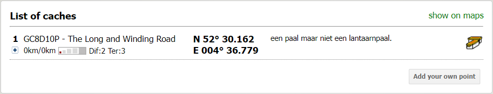 Geoprinter extra informatie cache toevoegen