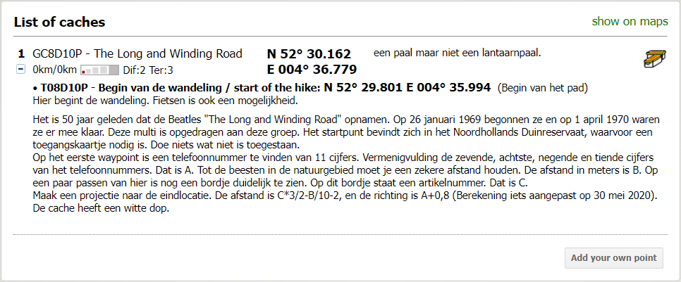 Geoprinter extra informatie cache toevoegen