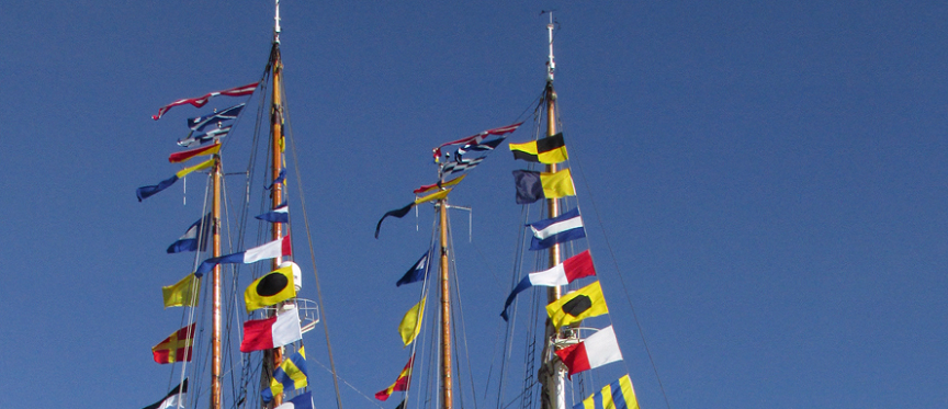 Maritieme seinvlaggen voorbeeld