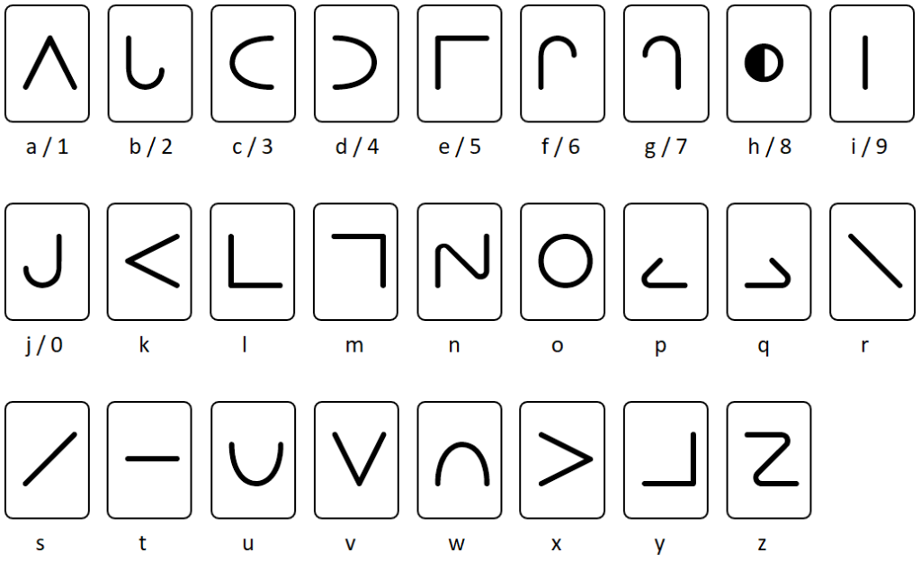 Moon Alfabet en cijfers