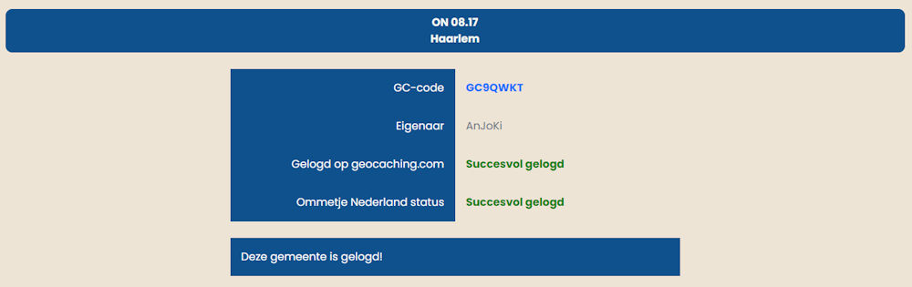 Succesvol gelogt