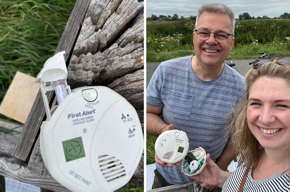 brandweertour in nieuwkoop cache rookmelder
