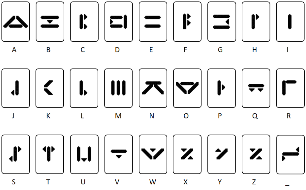 Centaur
Zentaurisch
Alfabet
script