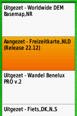 Garmin GPS menu kaart map instellen