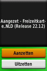 Garmin GPS menu kaart map instellen