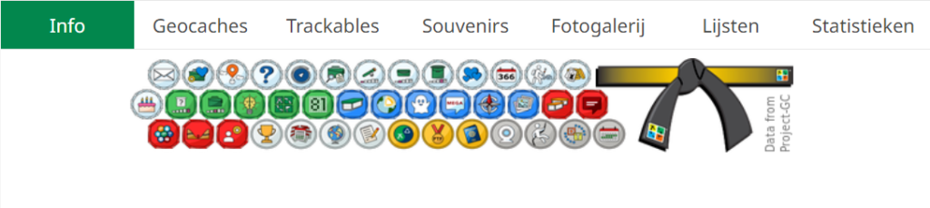 Project-GC statistieken op je profiel zetten