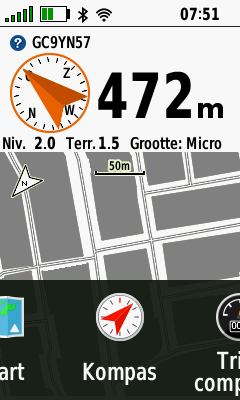 Garmin kompas kalibreren kaart