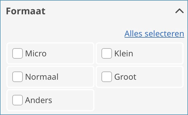 Geocaching zoekfilters cache formaat filter op geocaching.com