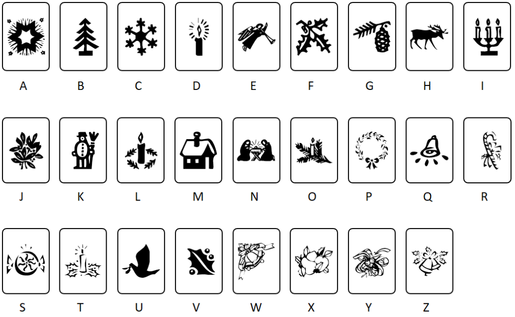Christmas icons Kerst 2 iconen