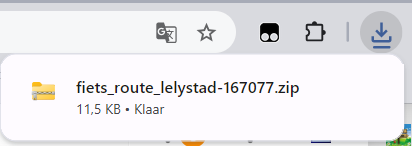 GPX Zip bestand