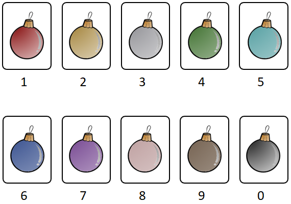 Kerstbal gekleurd 3D