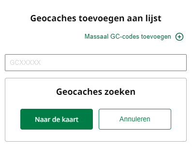 Geocache toevoegen