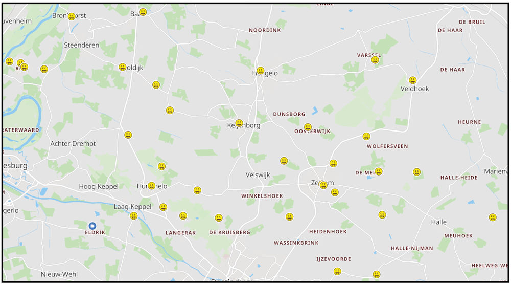 GeoTour Bronckhorst gevonden caches