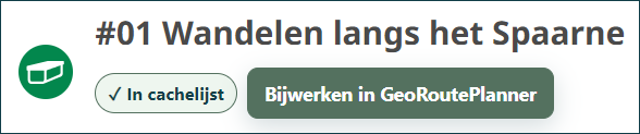 Cache al toegevoegd