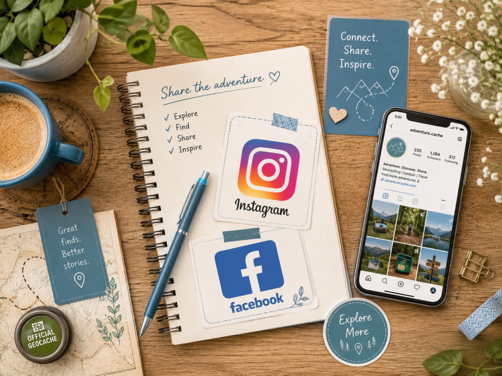 Social media Geocaching Info